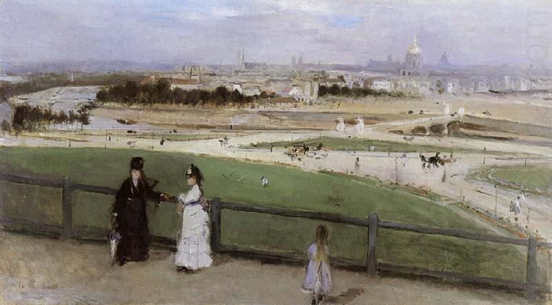 Berthe Morisot Face on Paris from Trocadero china oil painting image